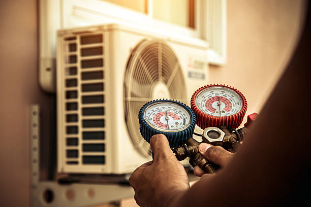 Professional Hvac technician working in Worthington, MA
